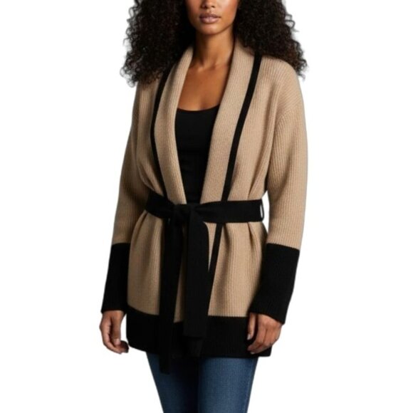 SER.O.YA Quinn Robe Cardigan Belted Shawl Sweater - Picture 14 of 14